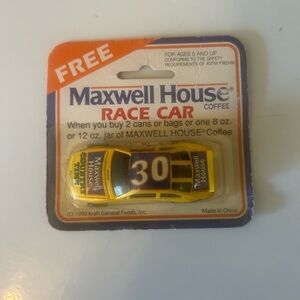 Vintage Maxwell House NASCAR Promotion Car NEW SEALED